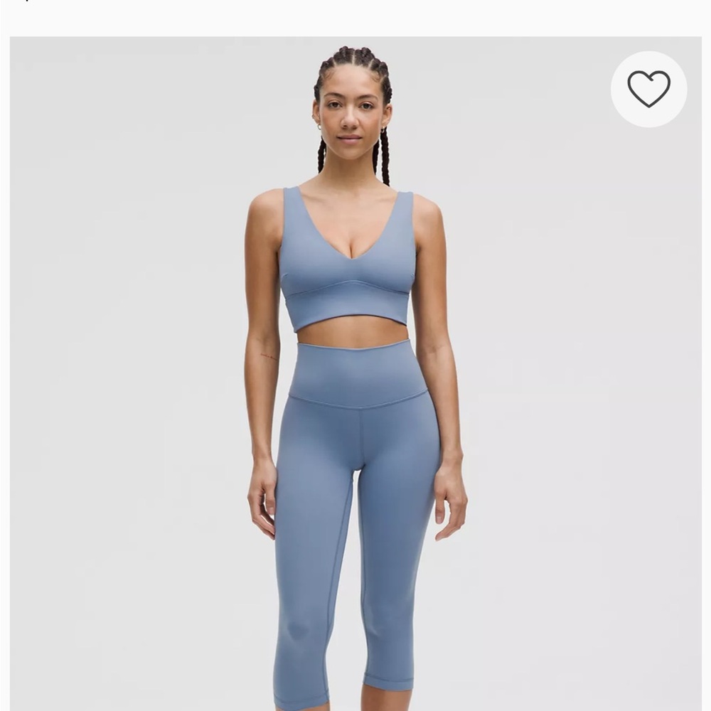 Lululemon Align high rise crop 21” lilac leggings